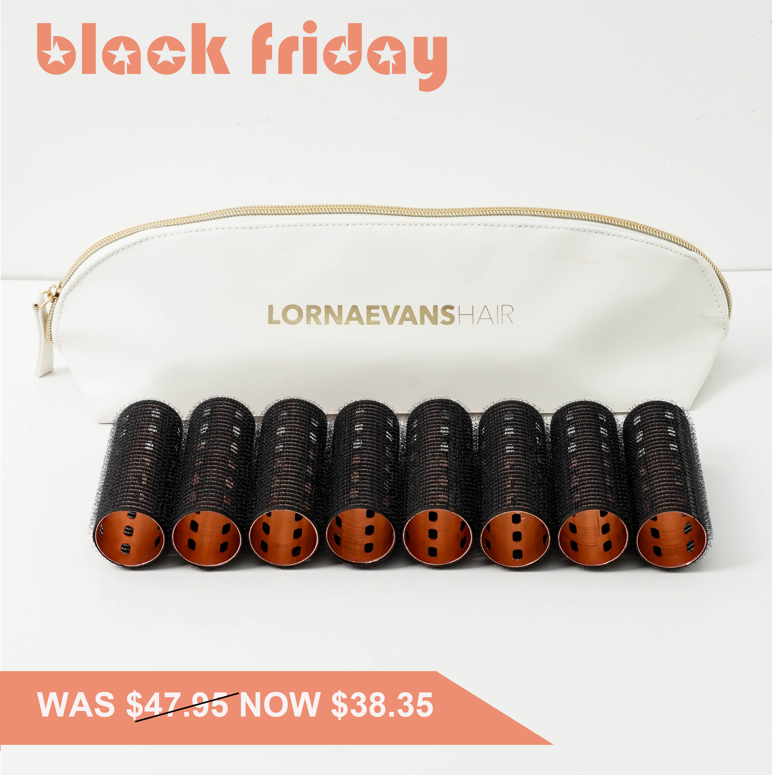 Small Roller Set - Velcro Aluminium Self Grip Rollers 90mm