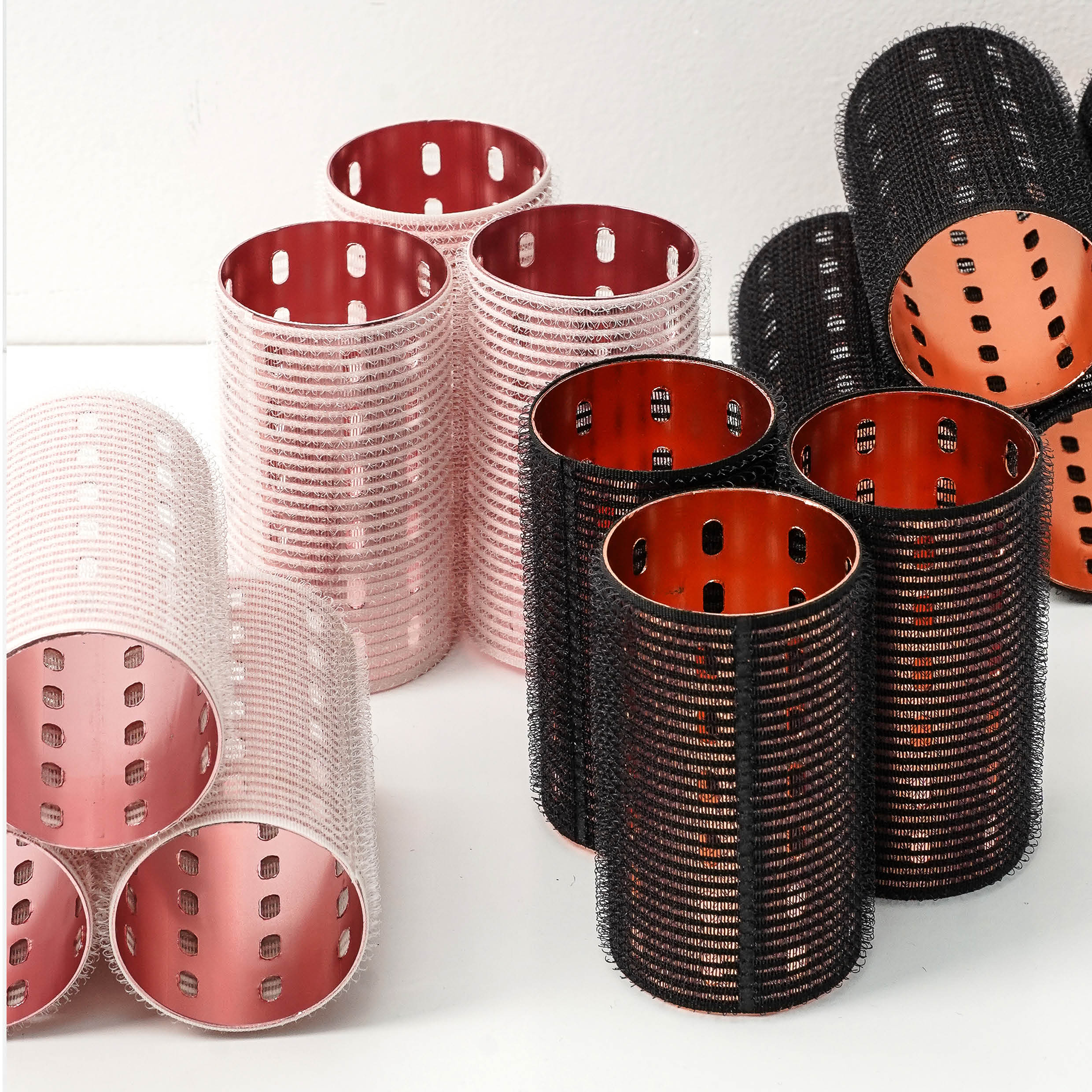 Full Roller Set - Velcro Aluminium Self Grip Rollers 90mm