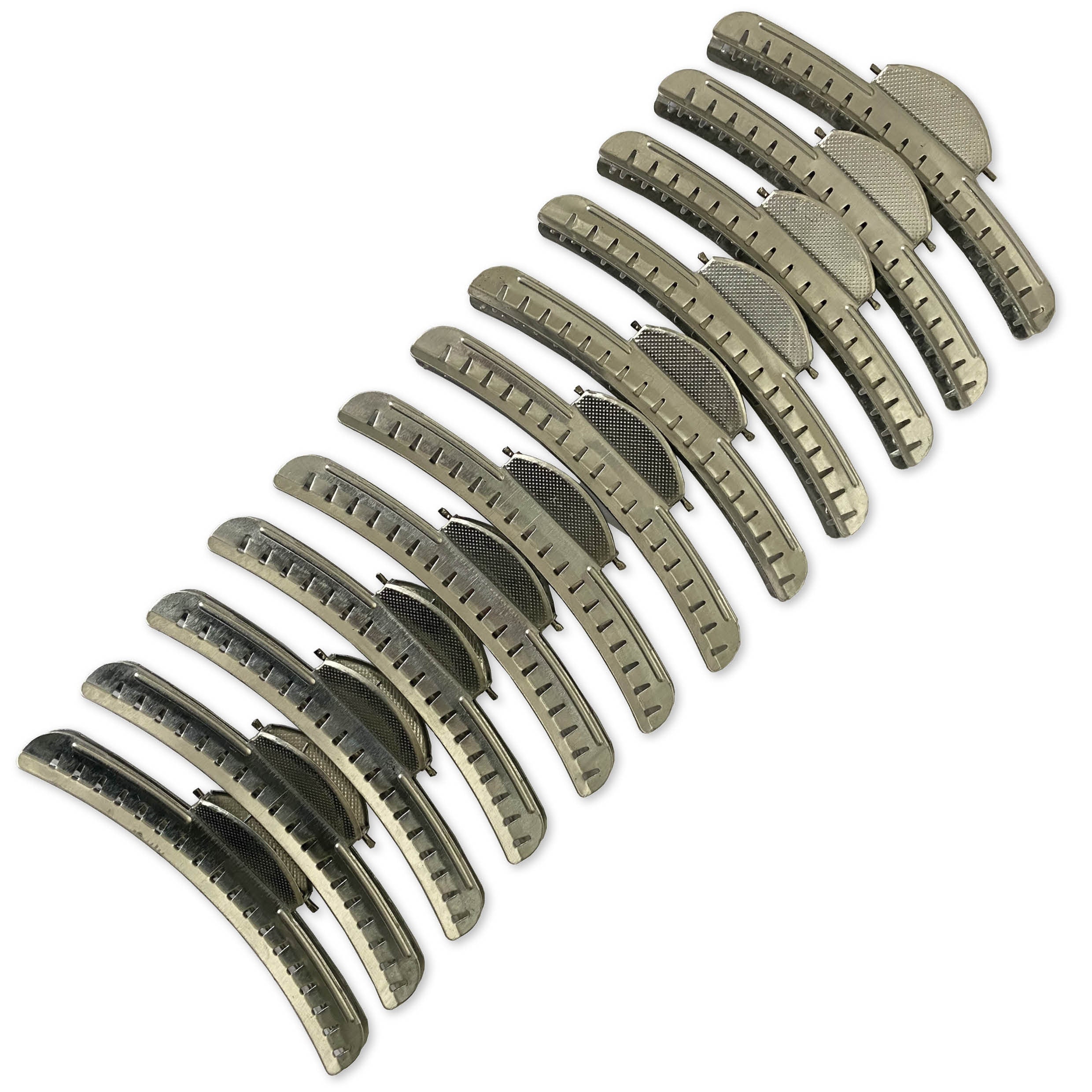 Wave Clips Silver - Longer and Stronger (12 Per Pack)