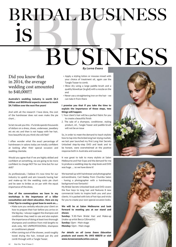 Bridal Business is BIG Business – Hair Biz