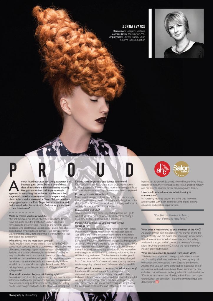 Proud to be a HAIRDRESSER – Culture Magazine