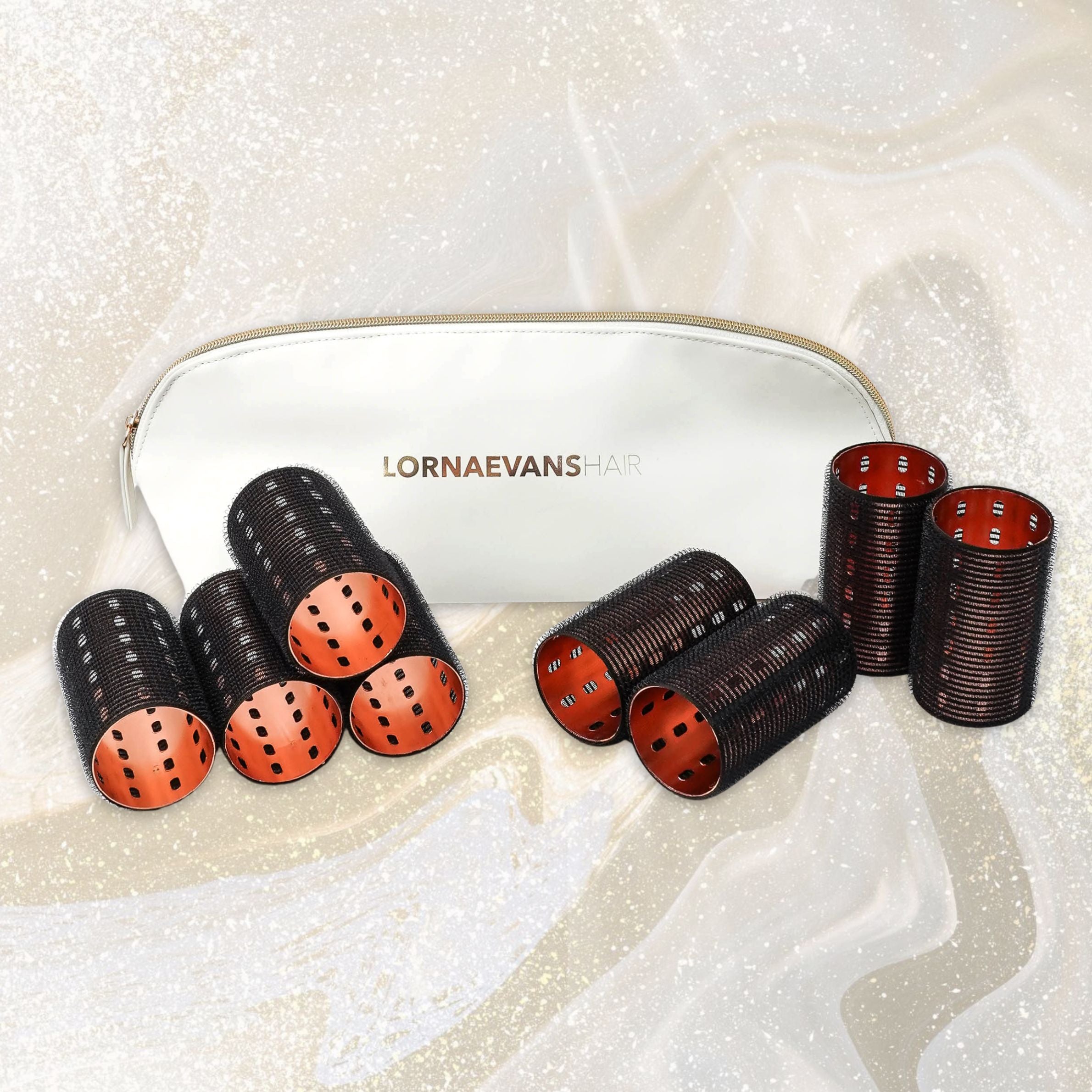 Large Roller Set - Velcro Aluminium Self Grip Rollers 90mm