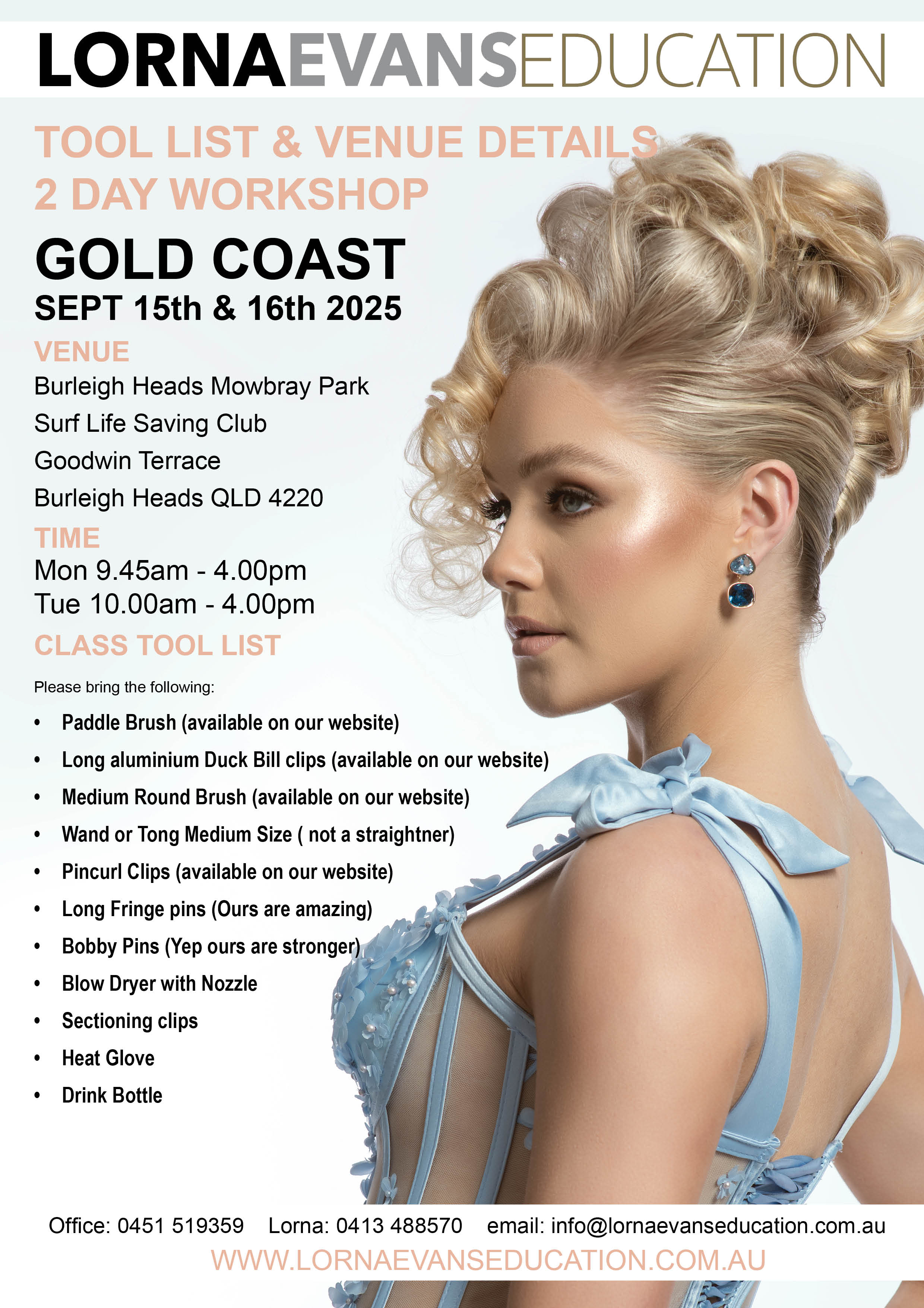 Gold Coast - 2 Day Long Hair &amp; Bridal Workshop SEPT 15th &amp; 16th 2025