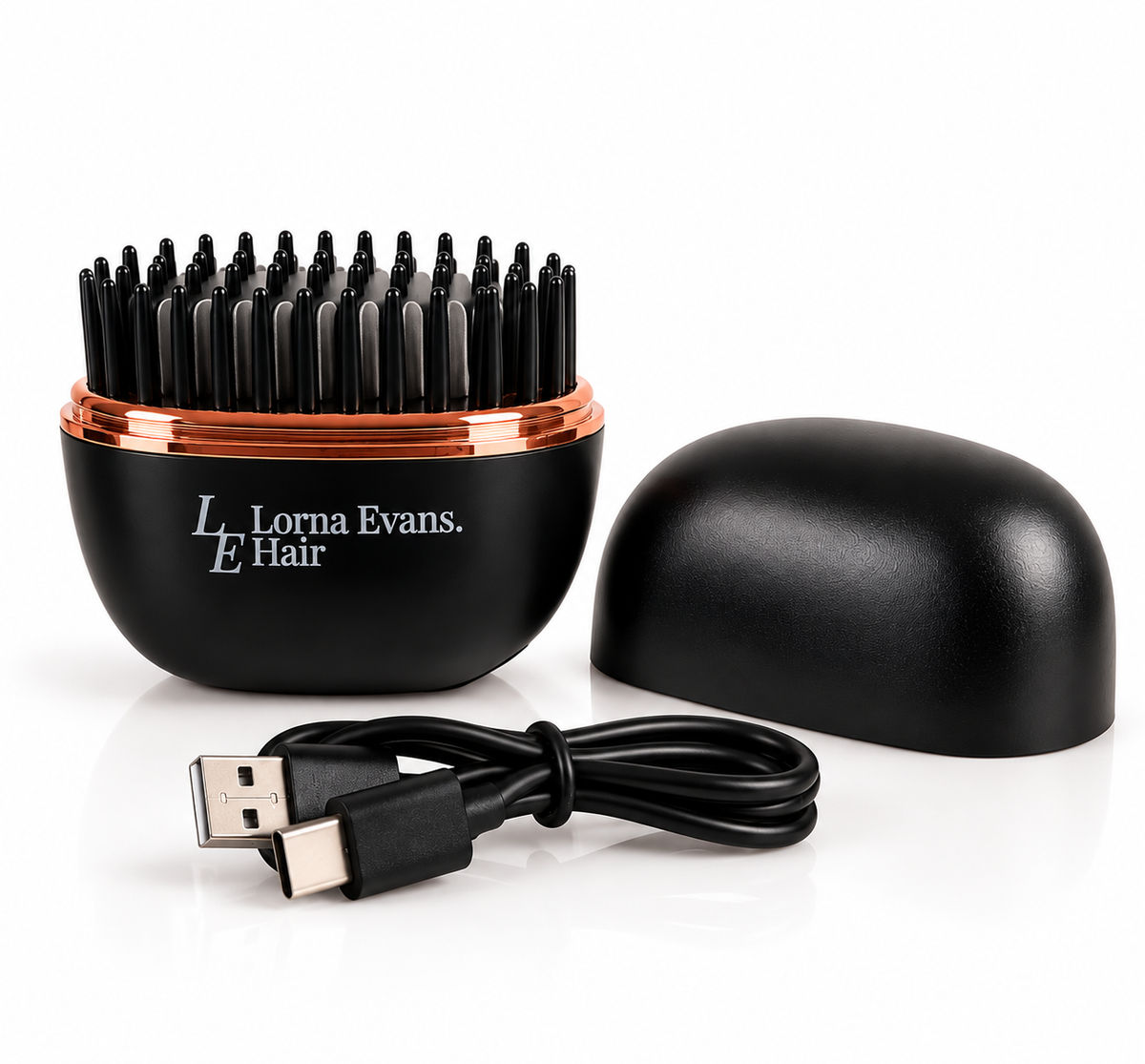 Hot-To-Go- Cordless Heated Styling Brush