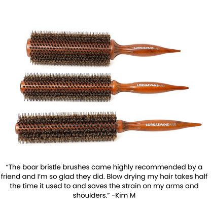 Boar Bristle Brush - Timesaver Brushes - Full Set