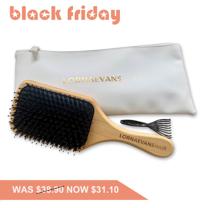 Paddle Brush - Bamboo, Boar Bristle &amp; Nylon
