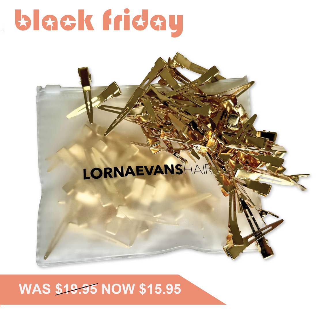 Pincurl Clips - Rose Gold (50 Pack)