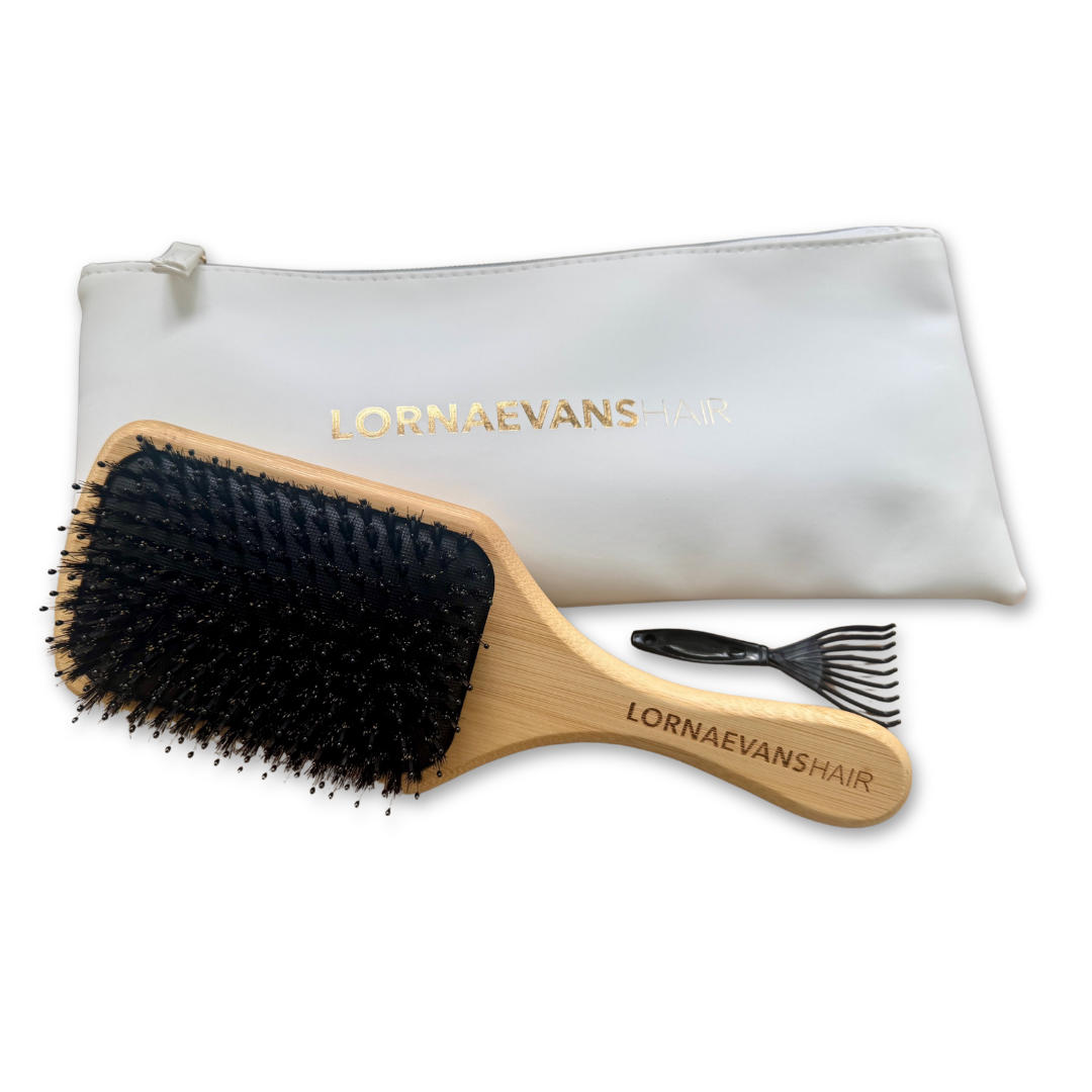 Paddle Brush - Bamboo, Boar Bristle &amp; Nylon