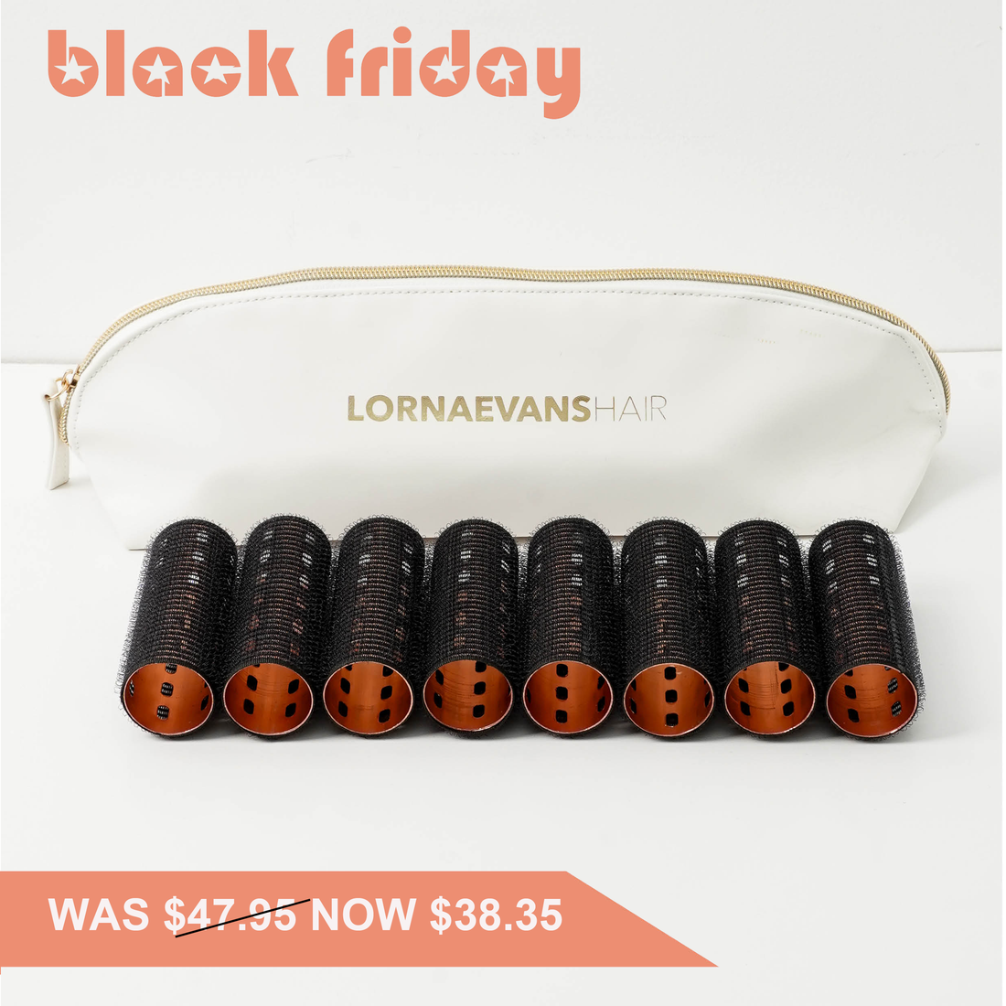 Small Roller Set - Velcro Aluminium Self Grip Rollers 90mm