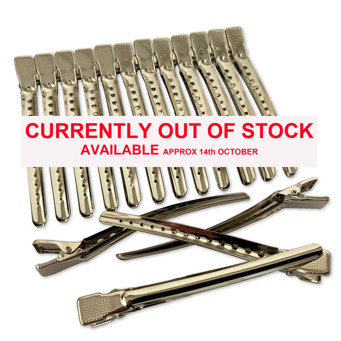 Duck Bill Clips / Sectioning Clips Silver - Extra Strong 105mm (12 per pack)