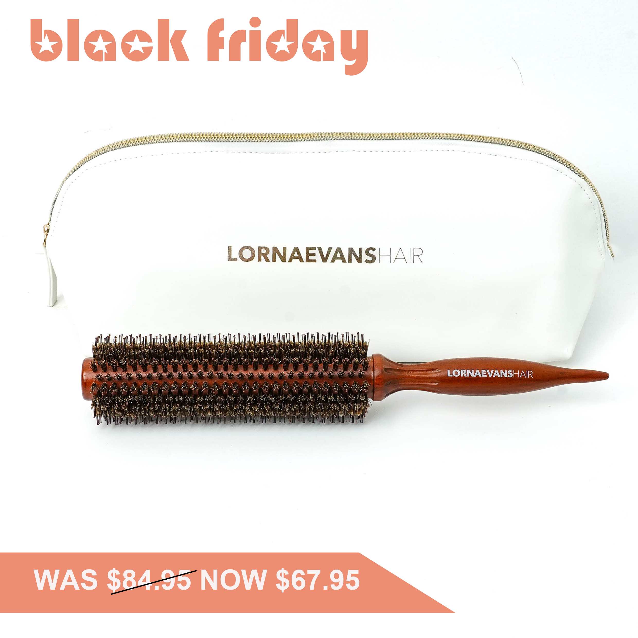 Boar Bristle Brush - Timesaver Brushes - Medium