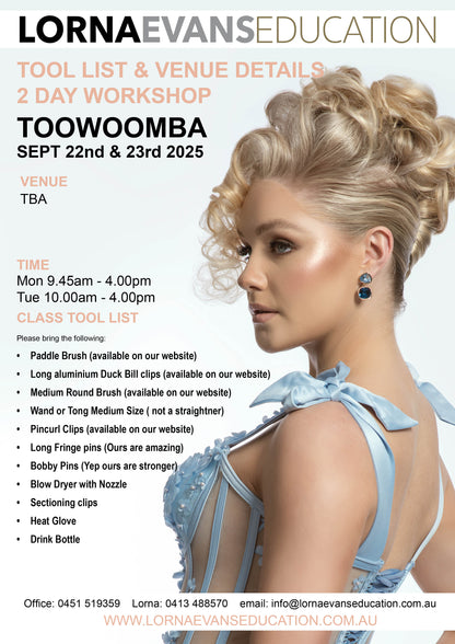 Toowoomba - 2 Day Long Hair &amp; Bridal Workshop SEPT 22nd &amp; 23rd 2025