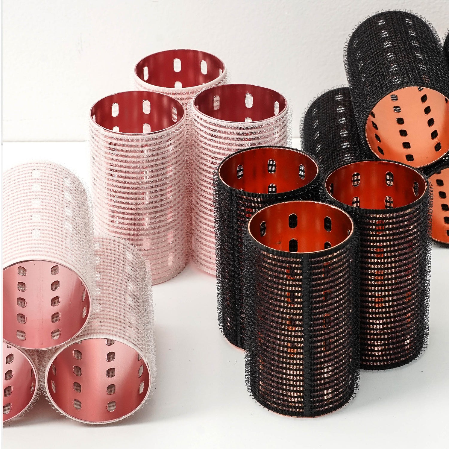Full Roller Set - Velcro Aluminium Self Grip Rollers 90mm