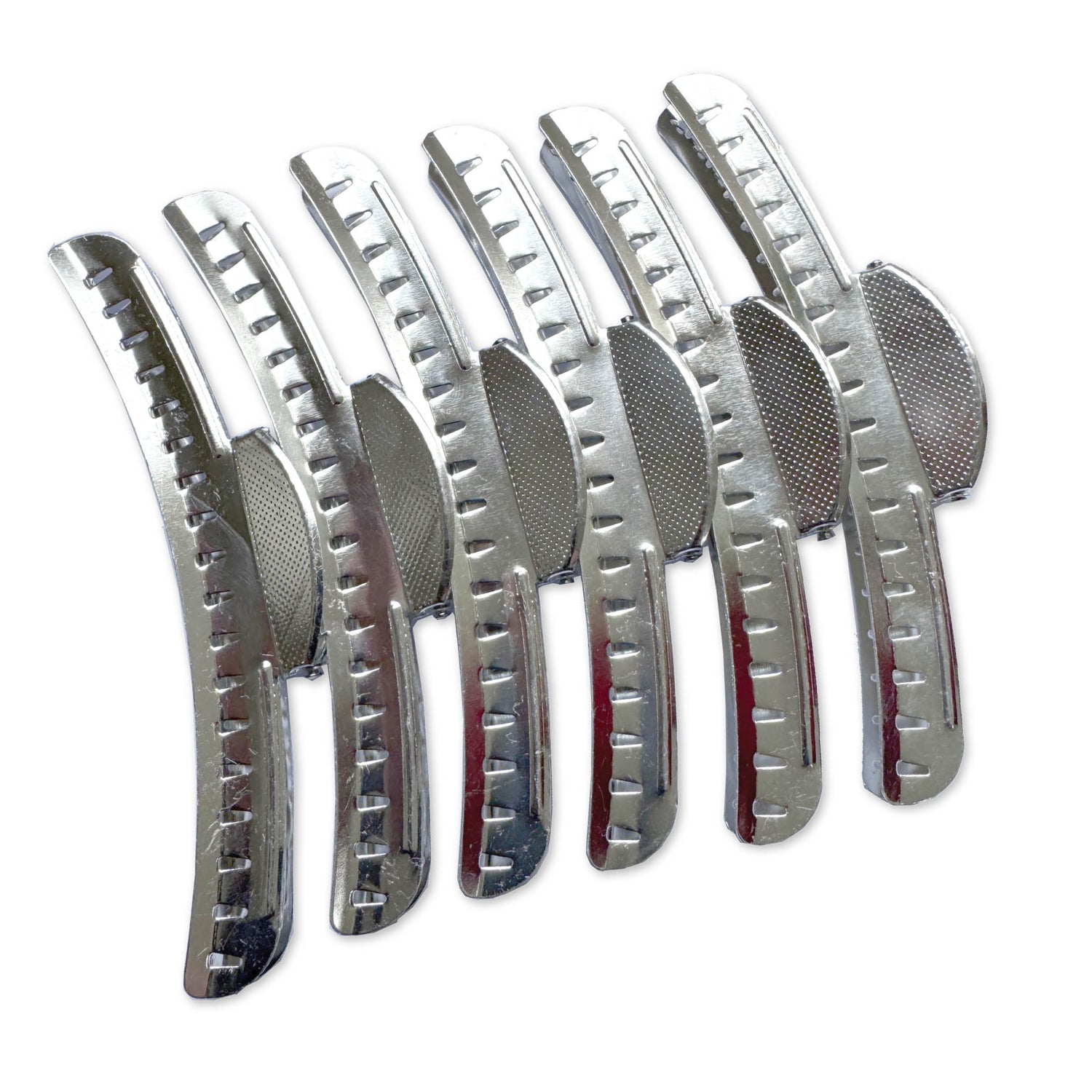 Wave Clips Silver - Longer and Stronger (6 Per Pack)