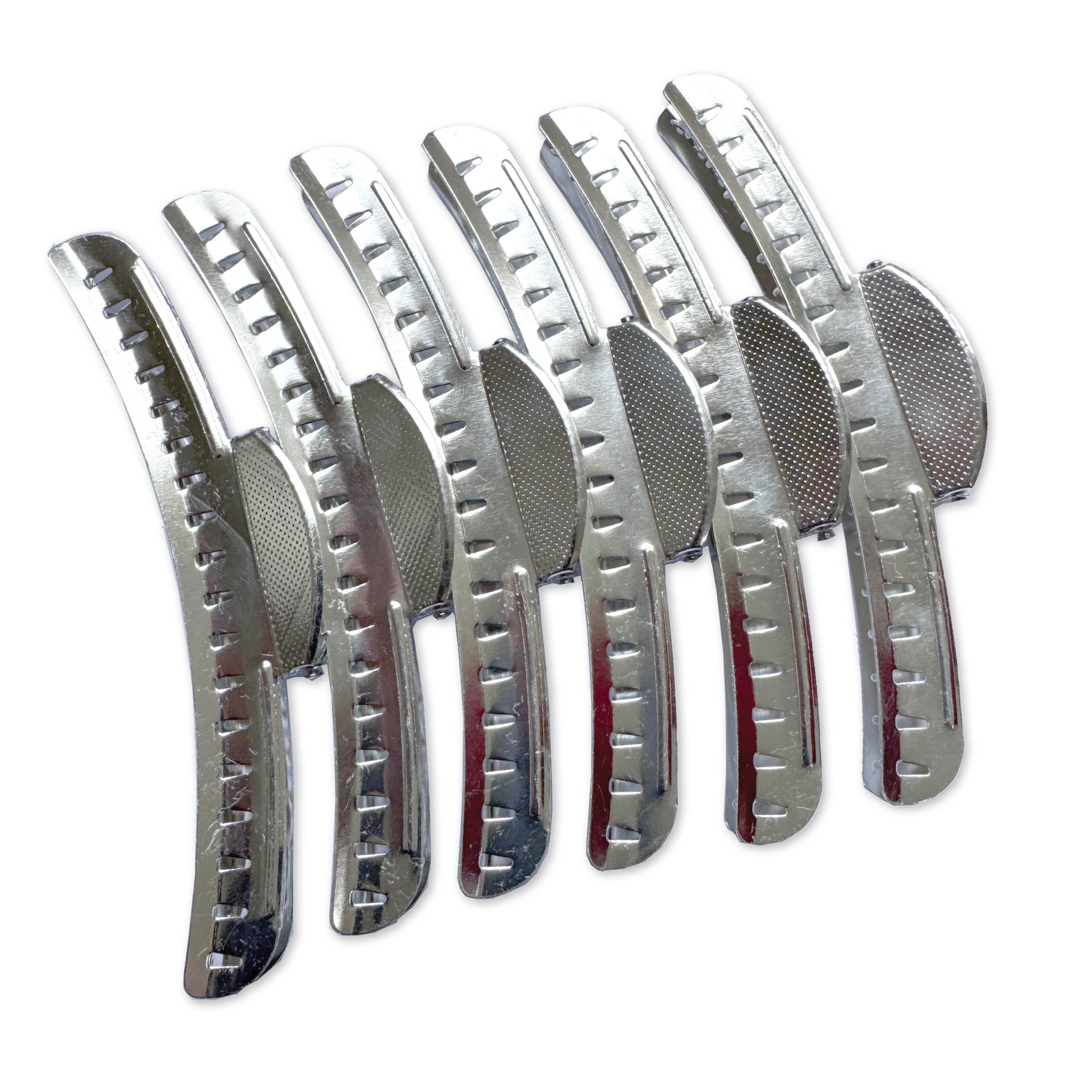 Wave Clips Silver - Longer and Stronger (6 Per Pack)