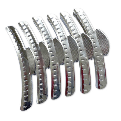 Wave Clips Silver - Longer and Stronger (6 Per Pack)