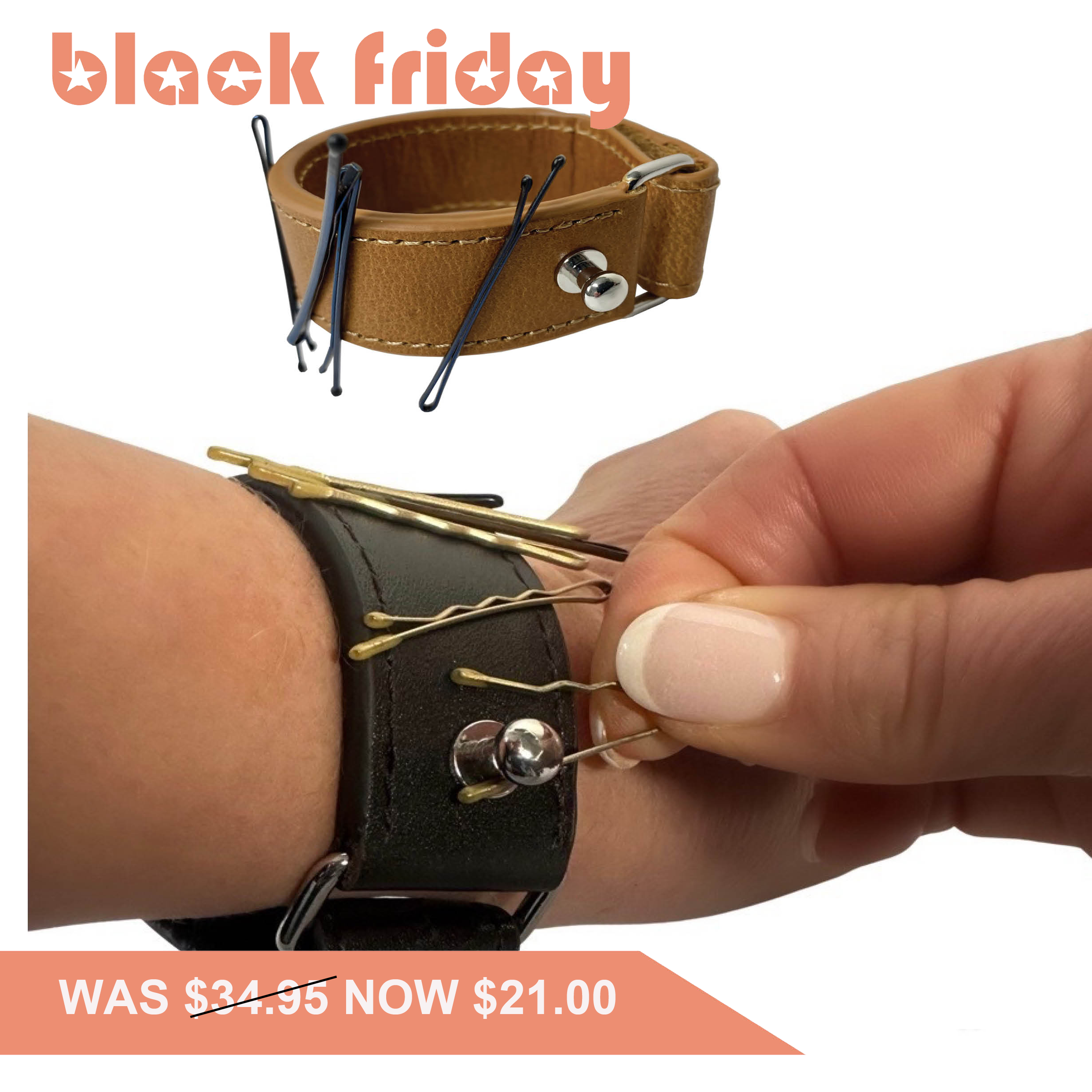 Magnetic Bobby Pin Wristband